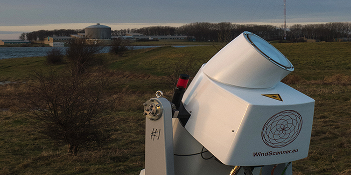 Photo of a windscanner being used