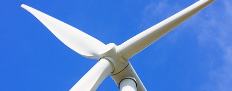 A wind turbine nacelle and blades